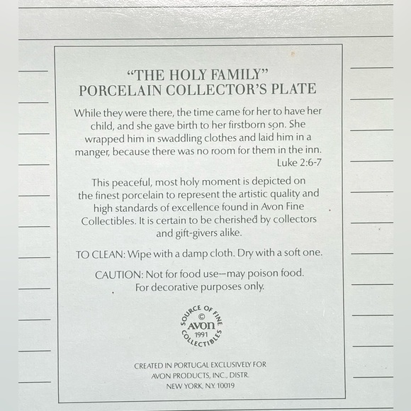 Set of 4 Avon Christmas Plates w/boxes - Picture 4 of 11